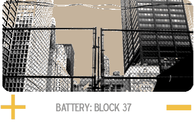 Battery:Block 37 Block 37: It’s the empty space in the Loop and it still sits as empty as ever 15 years after Chicago’s Daley administration cleared it for a development that never happened. 