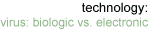 technology: virus: biologic vs. electronic