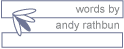 words by andy rathbun